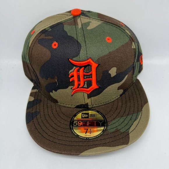 New Era Other - Detroit Tigers MLB Camou 7 1/2 59Fifty New Era Hat Fitted Cap Men
